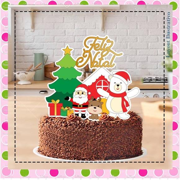 Topo de Bolo Natal