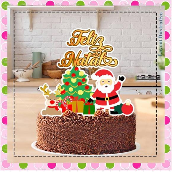 Topo de Bolo Natal