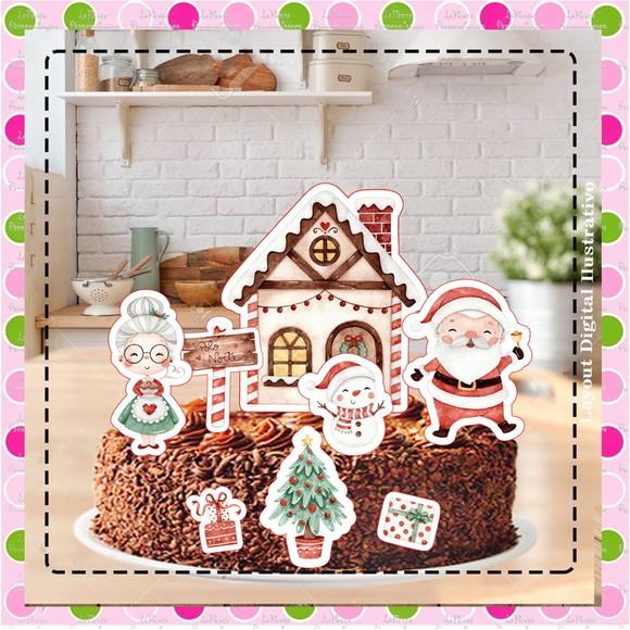 Topo de Bolo Natal
