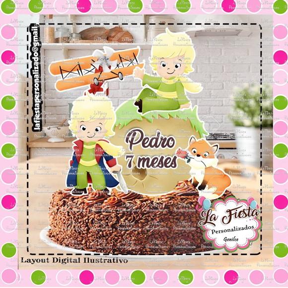 Topo de Bolo O Pequeno Príncipe