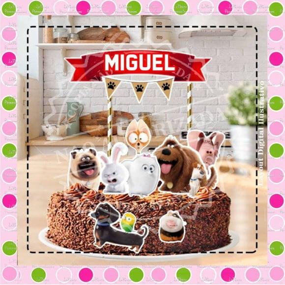 Topo de Bolo Pets a Vida Secreta dos Bichos