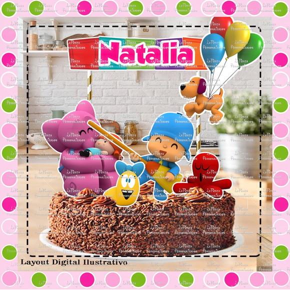 Topo de Bolo Pocoyo