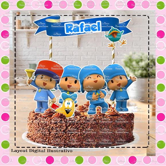 Topo de Bolo Pocoyo