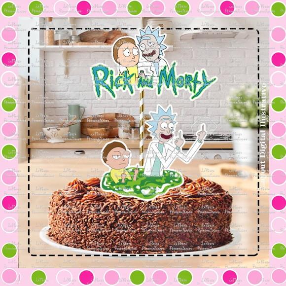Topo de Bolo Rick and Morty