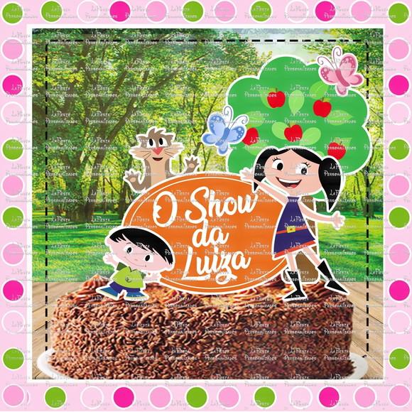 Topo de Bolo Show da Luna