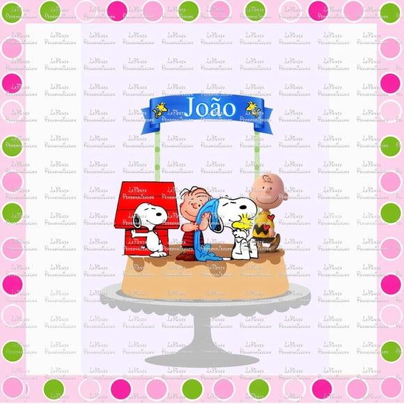 Topo de Bolo Snoopy