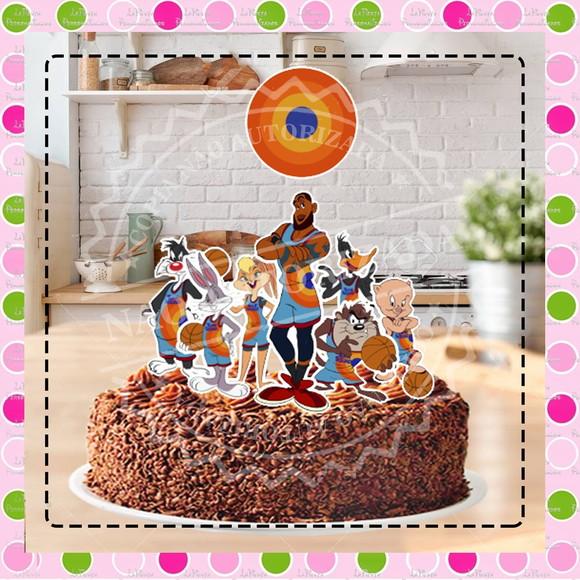 Topo de Bolo Space Jam