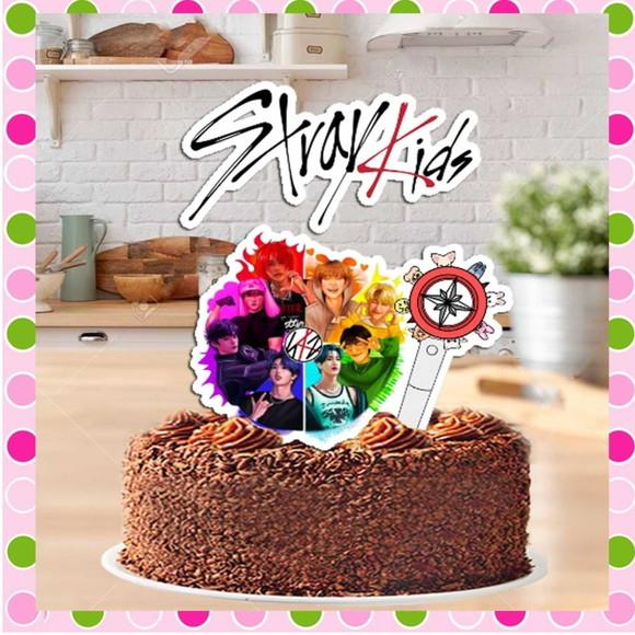 Topo de Bolo Stray Kids