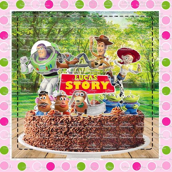 Topo de Bolo Toy Story