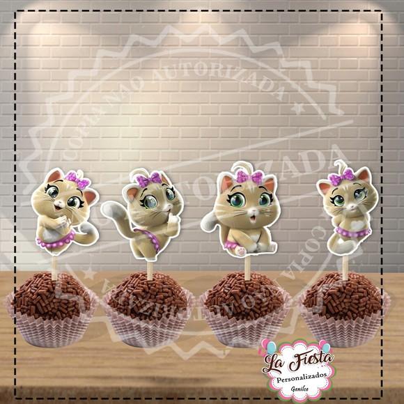Topper Tag para Docinhos 44 Gatos