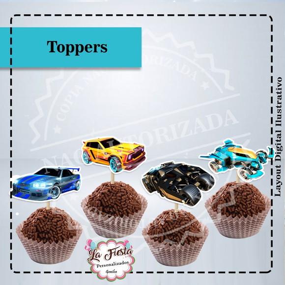 Topper Tag para Docinhos Rocket League