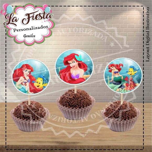Toppers para docinho A Pequena Sereia