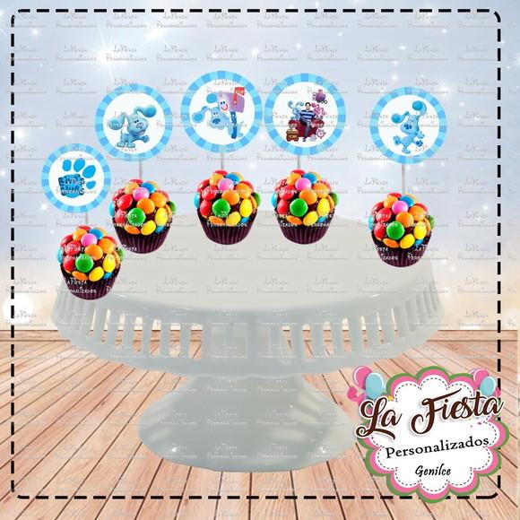 Toppers para docinho As pistas de blue