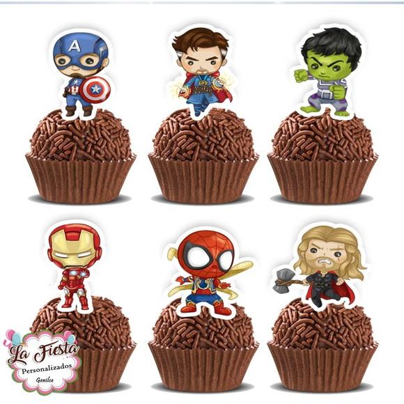 Toppers para Docinho Avengers Vingadores