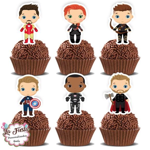 Toppers para Docinho Avengers Vingadores