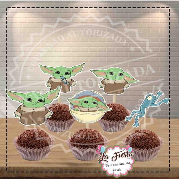Toppers para docinho Baby Yoda