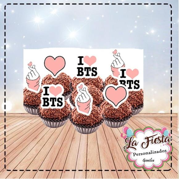 Toppers para Docinho Banda Bts