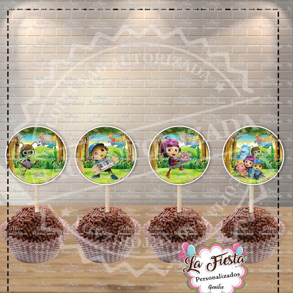 Toppers para docinho Beat Bugs
