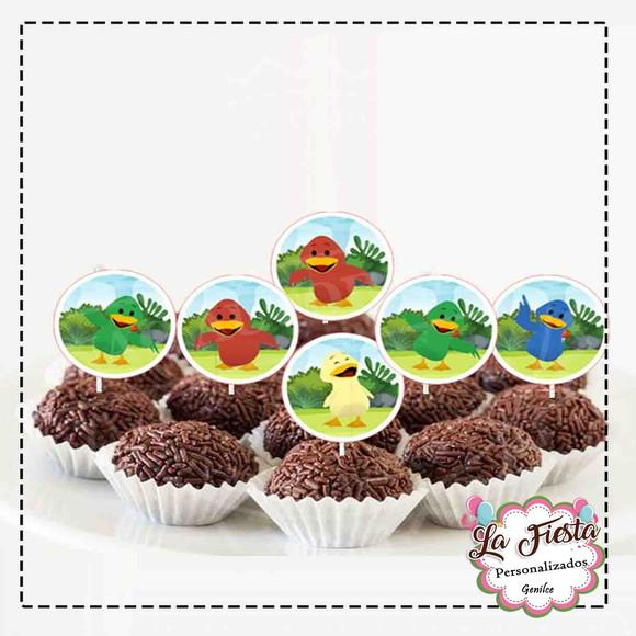 Toppers para Docinho Bento e Totó / Patinho Colorido