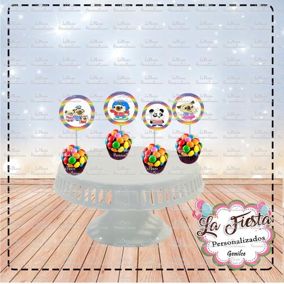 Toppers para docinho Chip e Potato