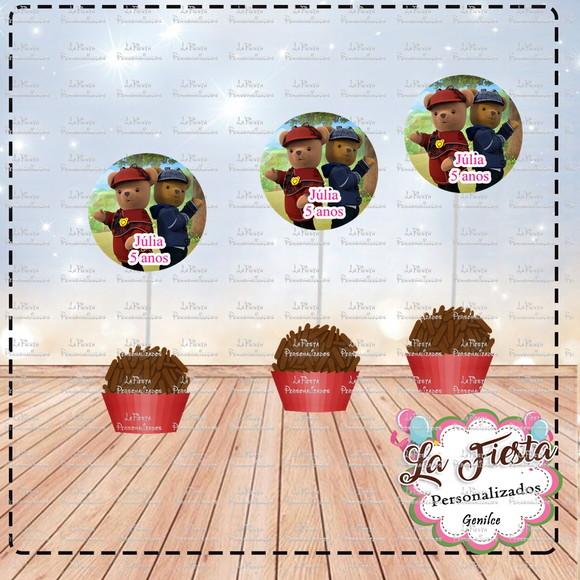Toppers para docinho Detetives da Natureza