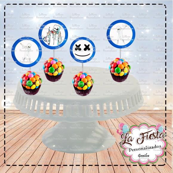 Toppers para docinho DJ marshmallow