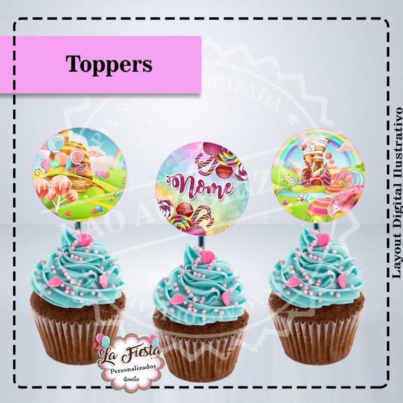 Toppers para docinho Doces Candy