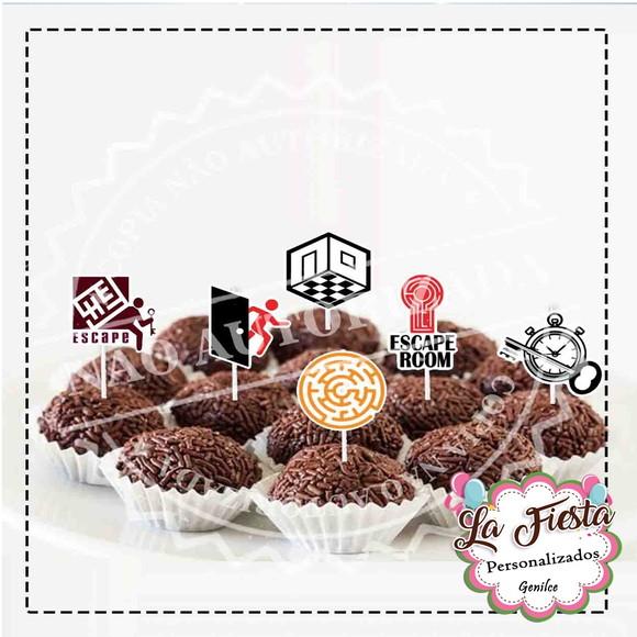 Toppers para Docinho Escape The Room