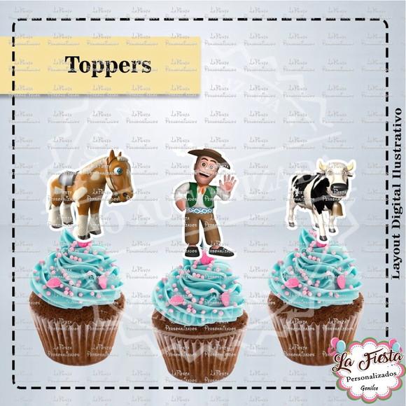 Toppers para Docinho Fazenda do Zenon
