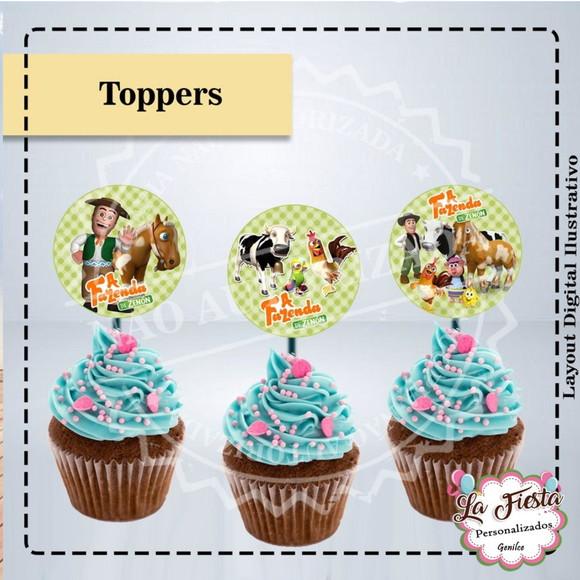 Toppers para Docinho Fazenda do Zenon