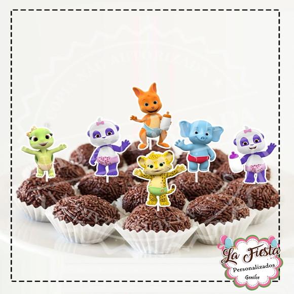 Toppers para docinho Festa das palavras