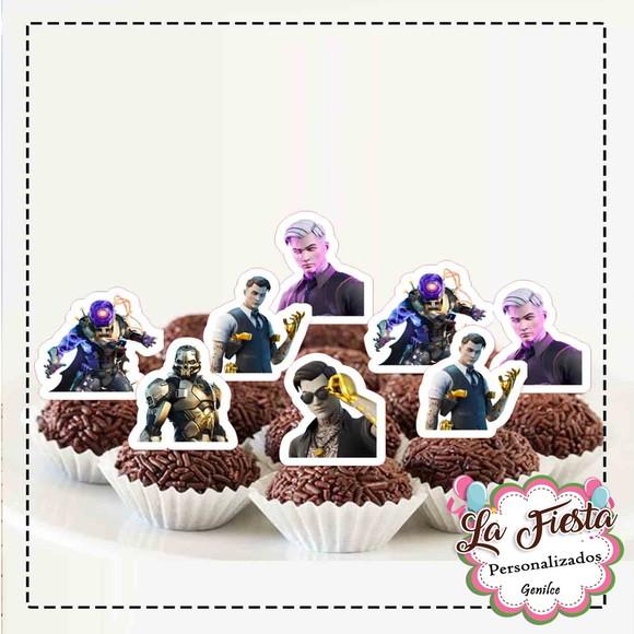 Toppers para Docinho Fortnite Midas