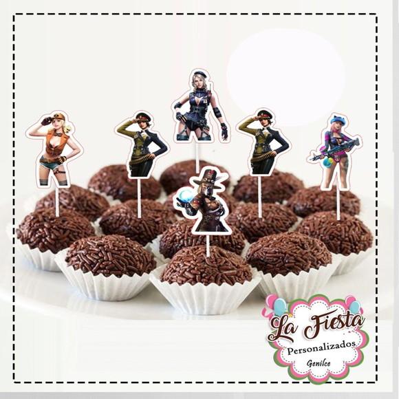 Toppers para Docinho Free Fire
