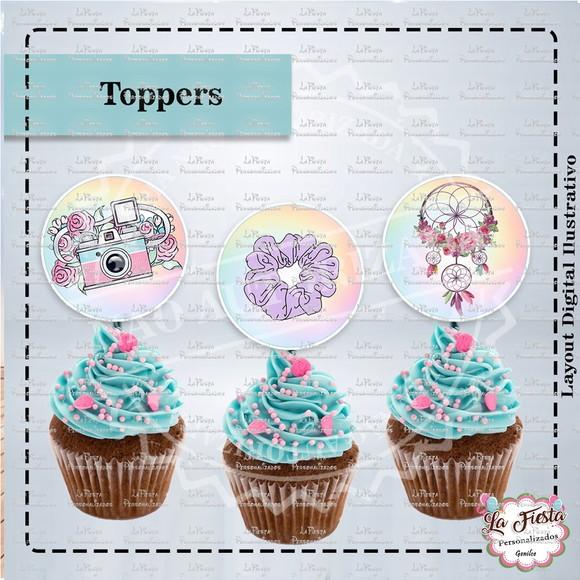 Toppers para docinho Good Vibes