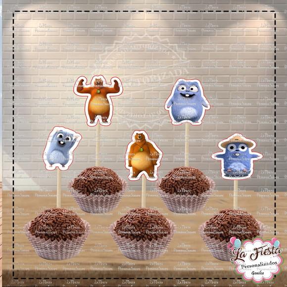 Toppers para Docinho Grizzy e os Lemmings