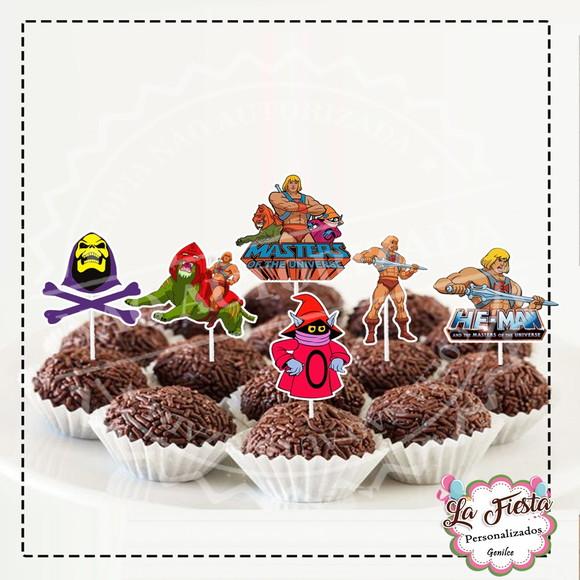 Toppers para docinho He-Man