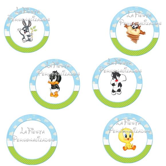 Toppers Para Docinho Looney Tunes