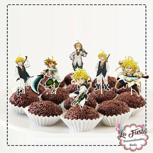 Toppers para docinho Nanatsu no Taizai