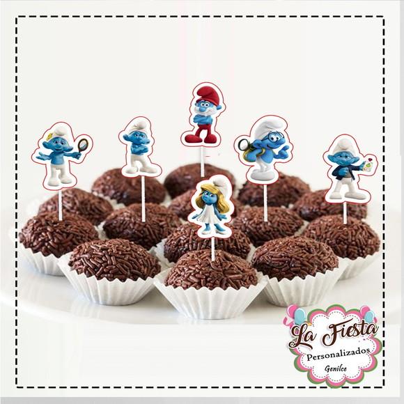 Toppers para Docinho os Smurfs