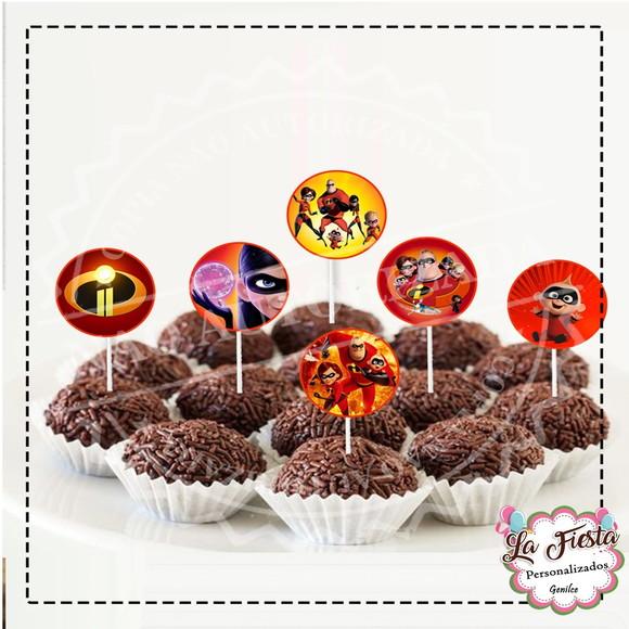 Toppers para docinho Os Incríveis