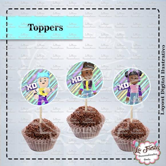 Toppers para docinho PKXD