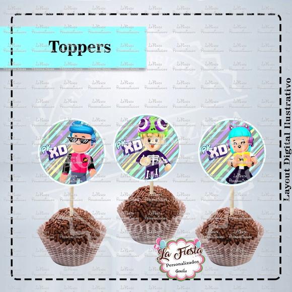 Toppers para docinho PKXD