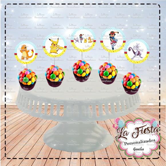 Toppers para Docinho Pokemon