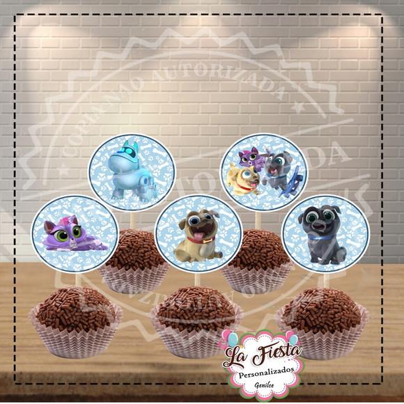Toppers para docinho Puppy Dog Pals