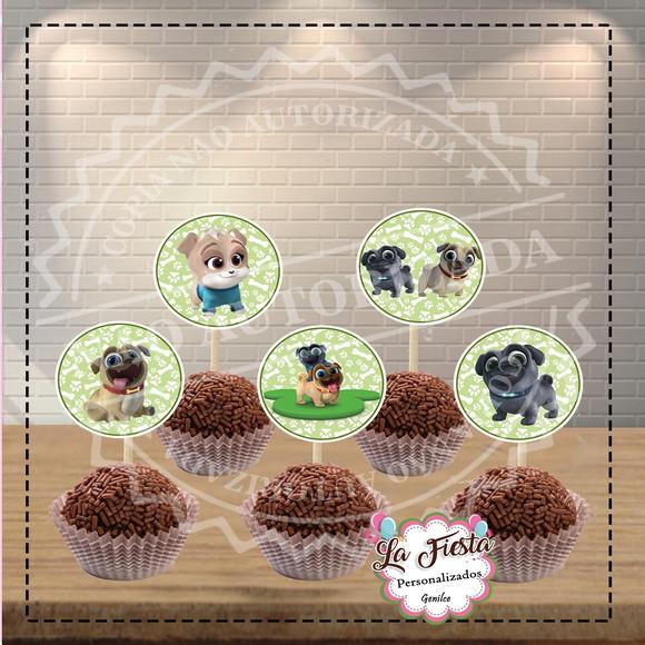 Toppers para docinho Puppy Dog Pals