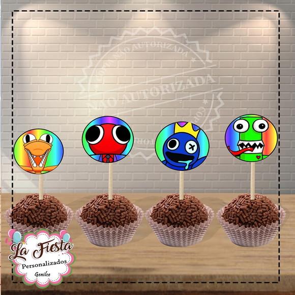 Toppers para Docinho Rainbow Friends