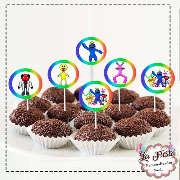 Toppers para Docinho Rainbow Friends