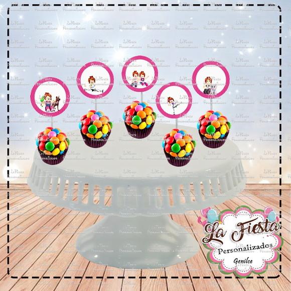 Toppers para docinho Roblox Girls