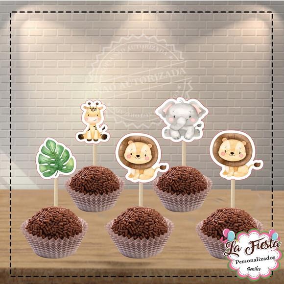 Toppers para Docinho Safari