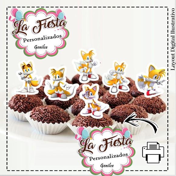 Toppers para Docinho Sonic Tails